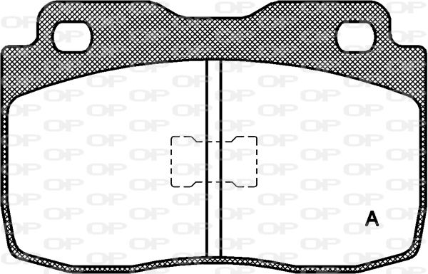 OPEN PARTS Комплект тормозных колодок, дисковый тормоз BPA0114.00